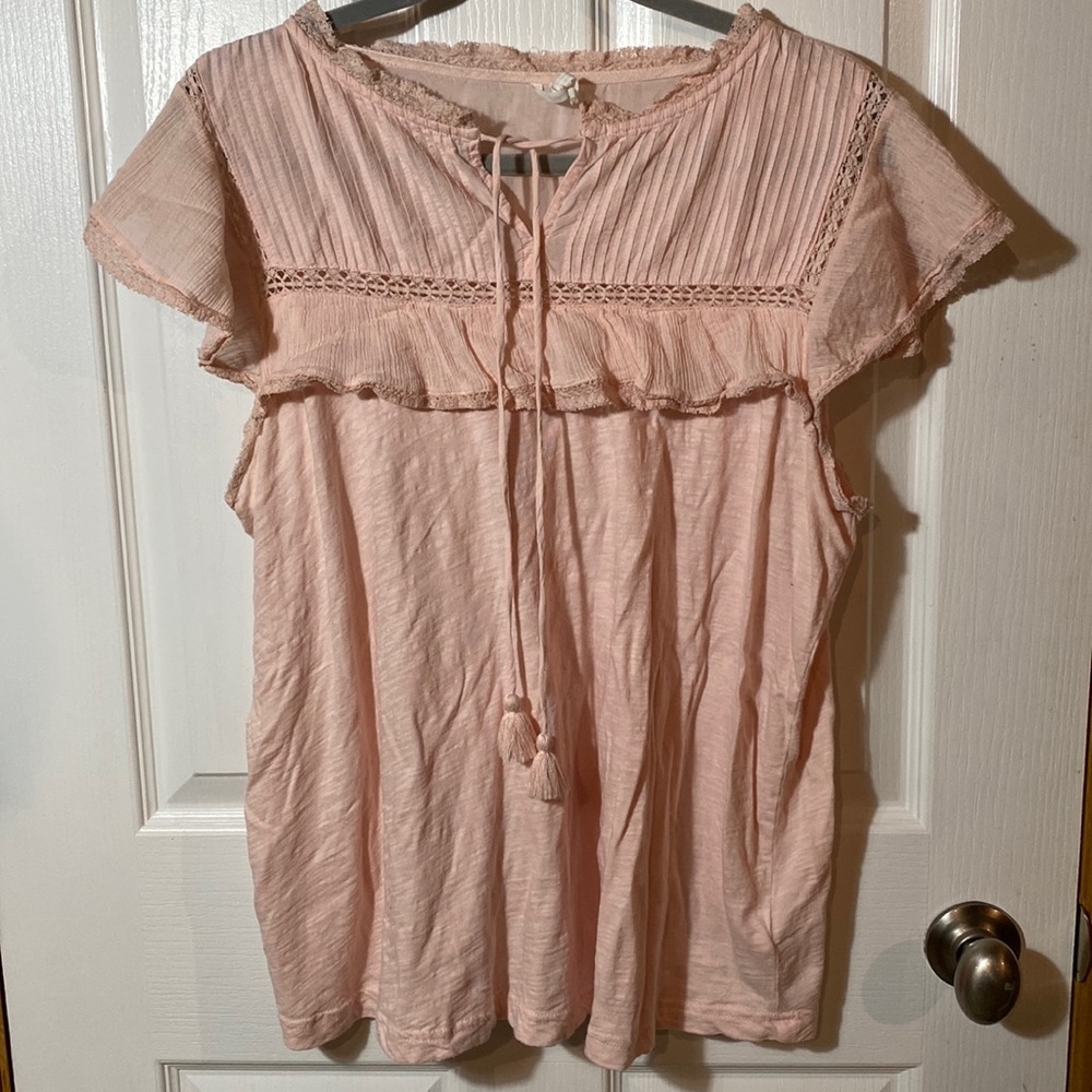 Anthropologie Pink Top